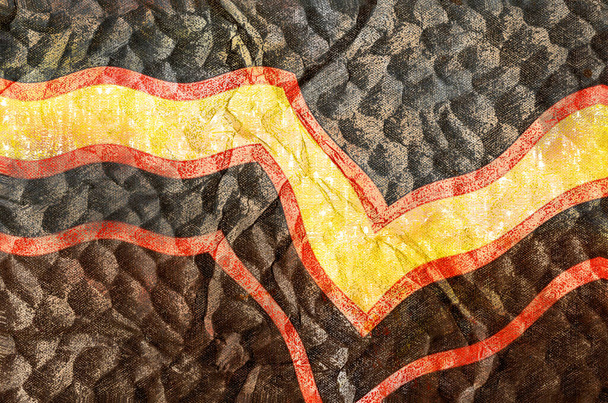 Bandera de orgullo de látex de goma. Acuarela digital pintura - Foto, Imagen