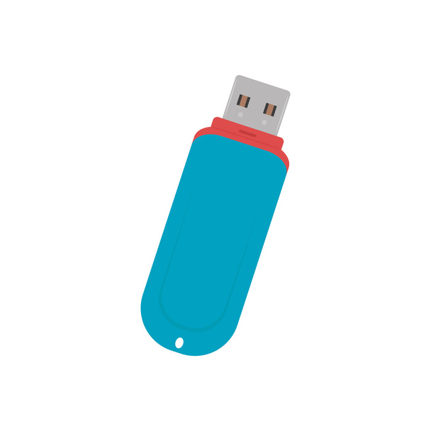 flash drive icon on white background - Vektor, obrázek
