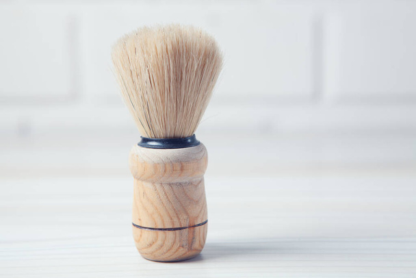 shaving brush on the table - Fotografie, Obrázek