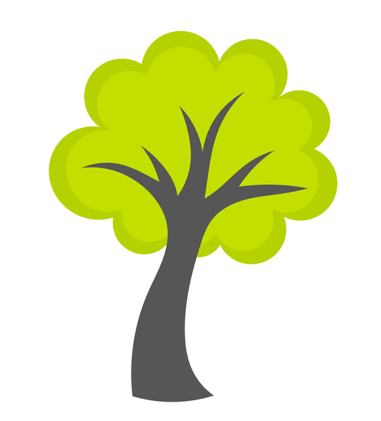 Green tree vector - Vektor, Bild