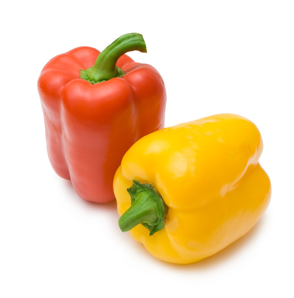 gele en rode paprika - Foto, afbeelding