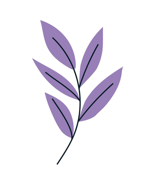 purple plant design - Διάνυσμα, εικόνα