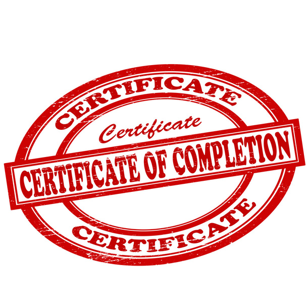 Certificat d'achèvement
 - Vecteur, image