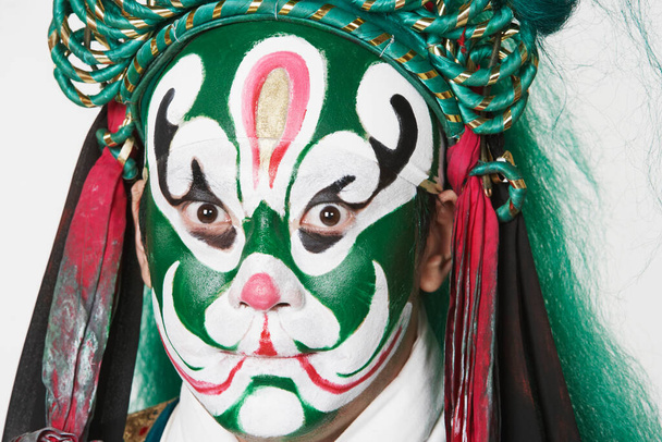 Portrait of a male Chinese opera performer looking serious - Foto, Bild