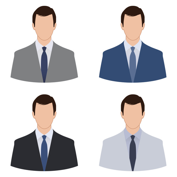 Businessman avatar set - Vector, Image