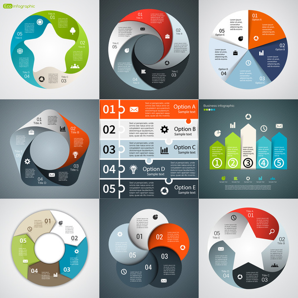 Modern vector info graphic for business project - Vector, Image