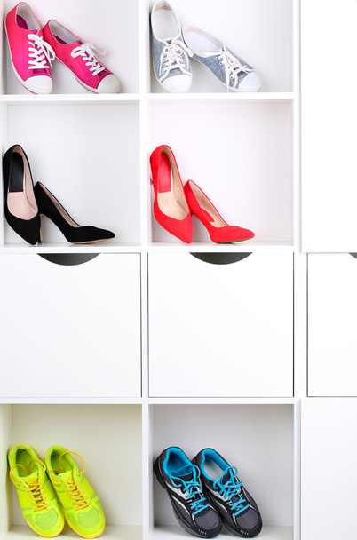 Colorful female shoes - Foto, Bild