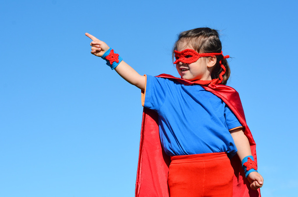 superhrdina dítě - holka moc - Fotografie, Obrázek