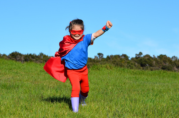 Enfant super-héros - puissance fille
 - Photo, image