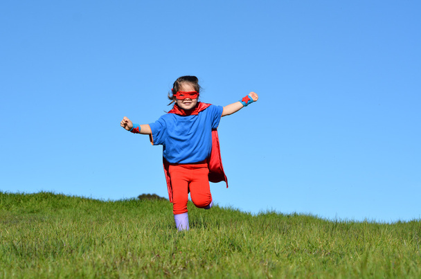 Superhero child - girl power - Foto, Imagen