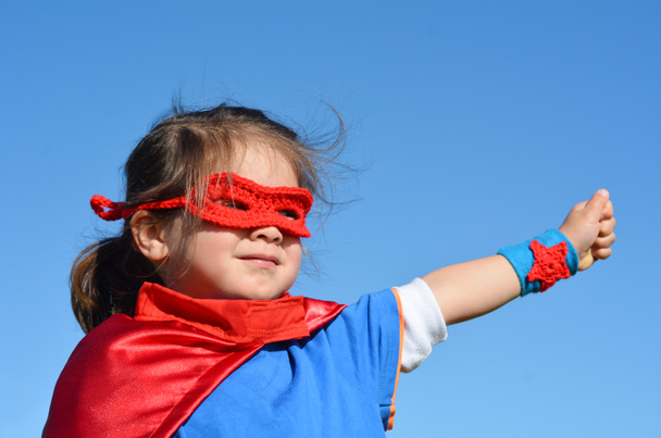 süper kahraman çocuk - kız gücü - Fotoğraf, Görsel