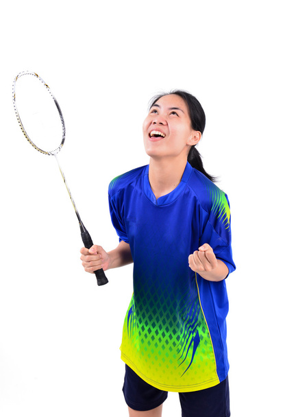 badminton giocatore in azione
 - Foto, immagini
