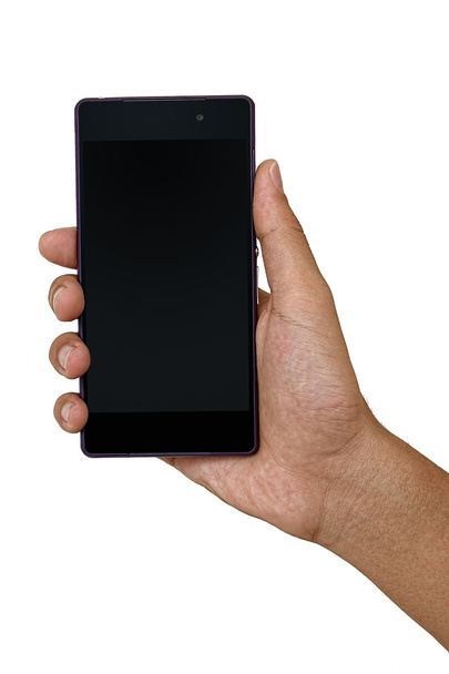 Mobiltelefon a kézben - Fotó, kép