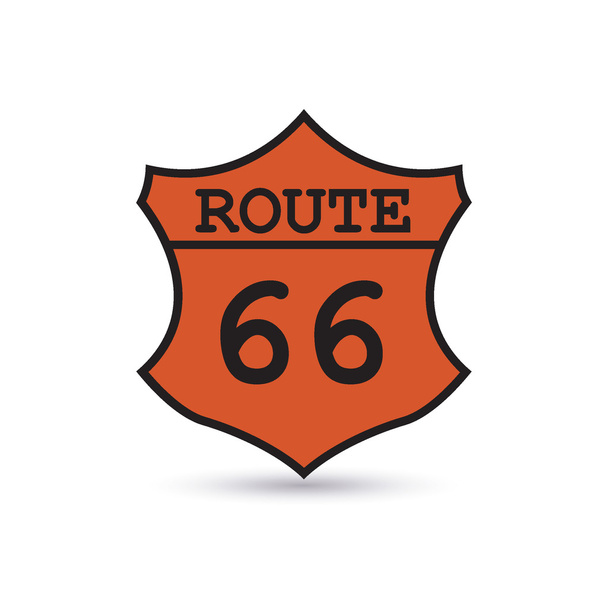 Route 66 znamení - Vektor, obrázek