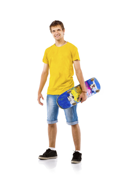 Man with skateboard - Foto, Imagem