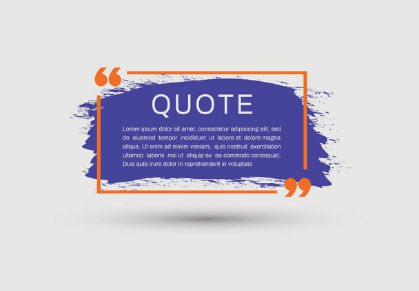 Quote frames templates speech bubble textbox. dialog box bubble isolated on gray background. Vector illustration. - Vector, Image