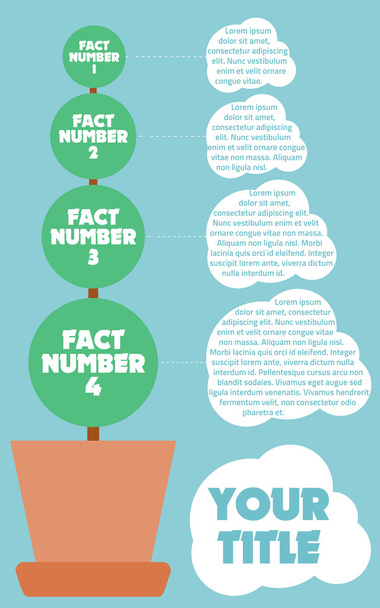 φυτό infographic πρότυπο - Διάνυσμα, εικόνα