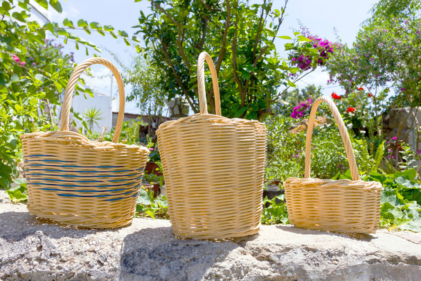 small baskets in a garden - Photo, Image