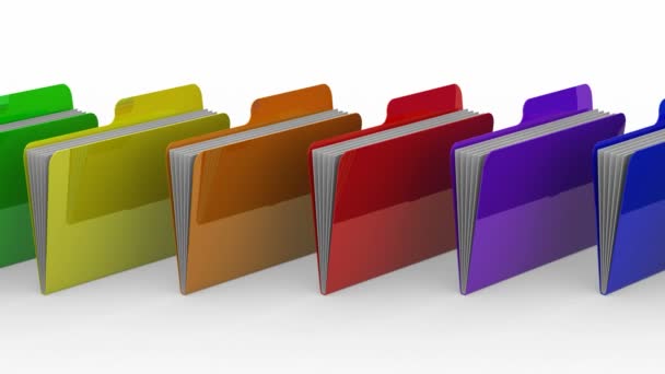 Colored Folders - Footage, Video