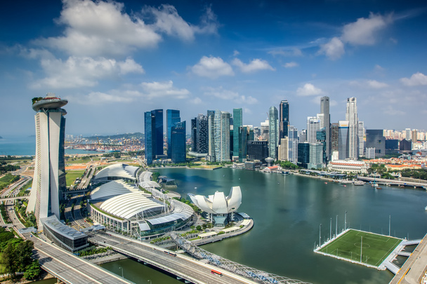 Τοπίο της πόλης Σιγκαπούρη - Φωτογραφία, εικόνα