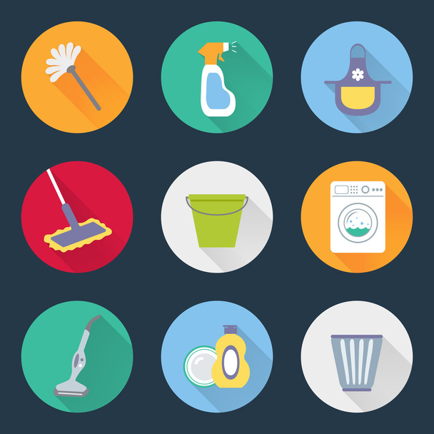 Cleaning Icons - Vector, Image