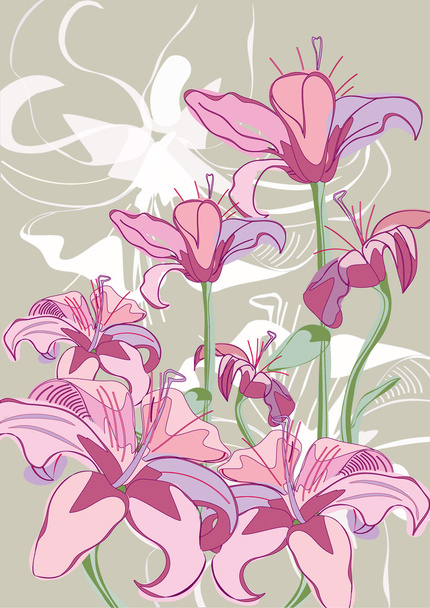 Flowers for background - Вектор, зображення