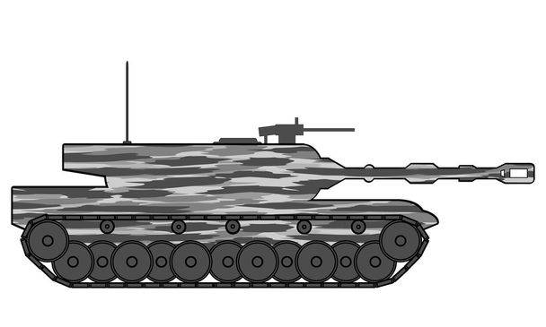 Modern heavy tank - Vecteur, image