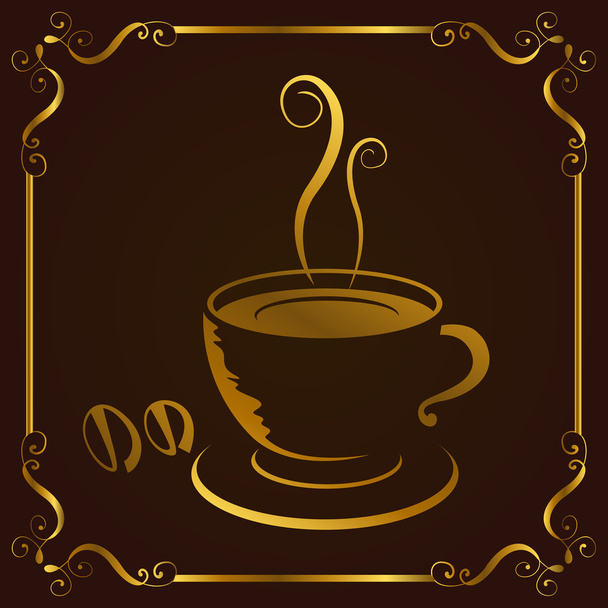 Coffee menu and label - Вектор,изображение