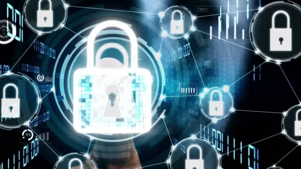Τεχνολογία κρυπτογράφησης Cyber Security για την προστασία της ιδιωτικής ζωής των δεδομένων - Πλάνα, βίντεο
