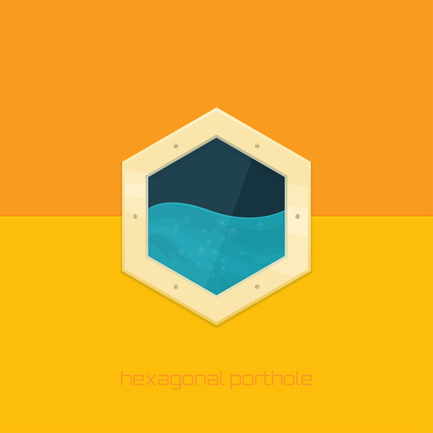 Hexagonal Porthole - Vector, Image