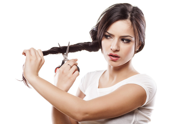 Frustration des cheveux
 - Photo, image