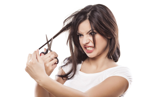 Hair frustration - Foto, Bild