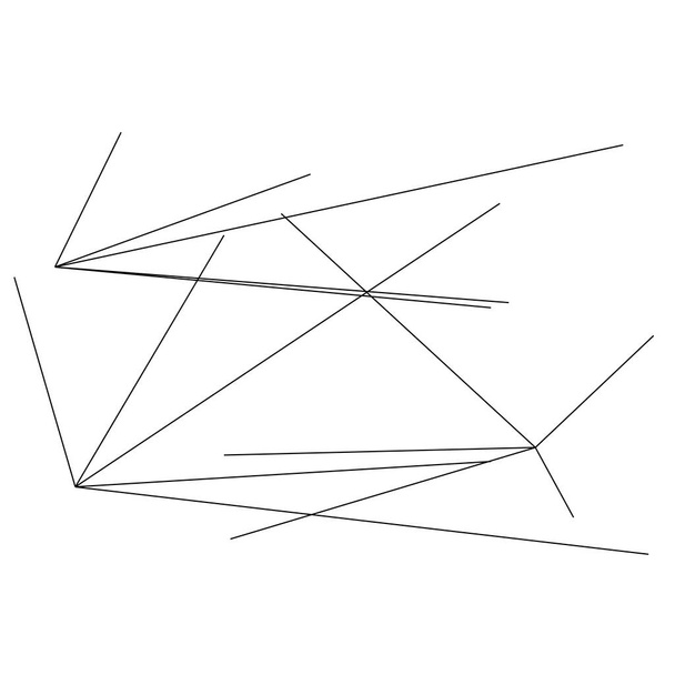 Random structure of angular, geometric lines element. Irregular abstract lines element vector - Vektor, obrázek