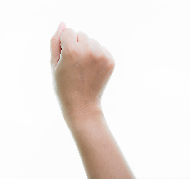 female hand with a white background - Zdjęcie, obraz