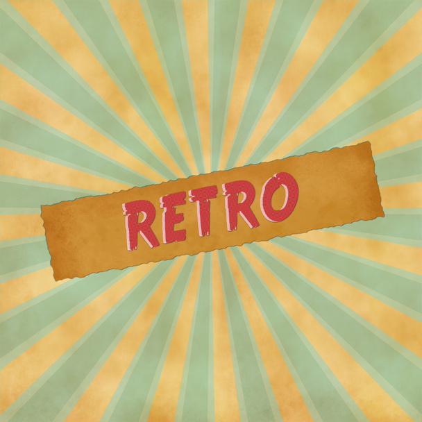 retro sign on blue vintage background - Photo, image