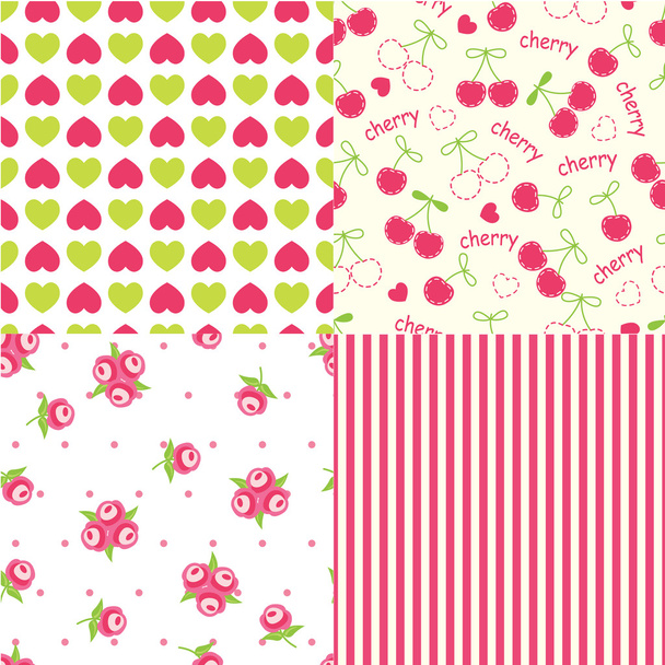 Set of abstract seamless patterns - Vector, afbeelding