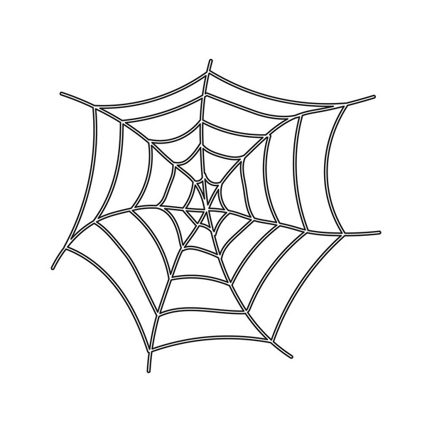 tela de araña abstracta para el diseño de telón de fondo web. Textura grunge. - Vector, imagen