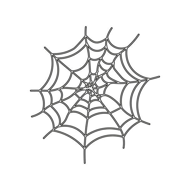 Abstraktes Spinnennetz für die Gestaltung von Webkulissen. Grunge-Textur. - Vektor, Bild
