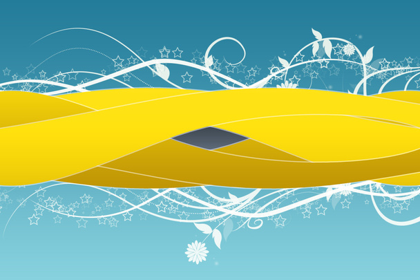 Yellow curve Background - Photo, Image