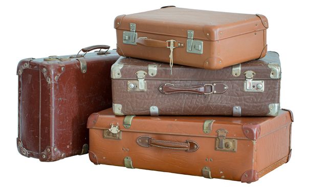 hromadu starých historických kufry - Fotografie, Obrázek