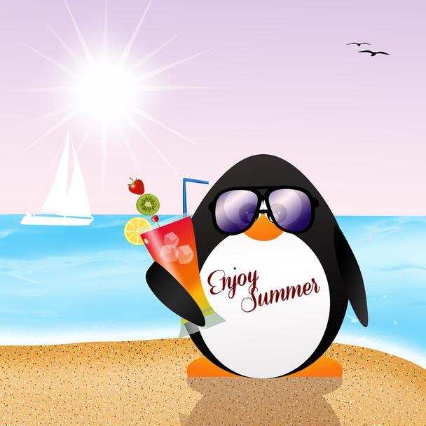 Penguin in summer - Foto, Bild