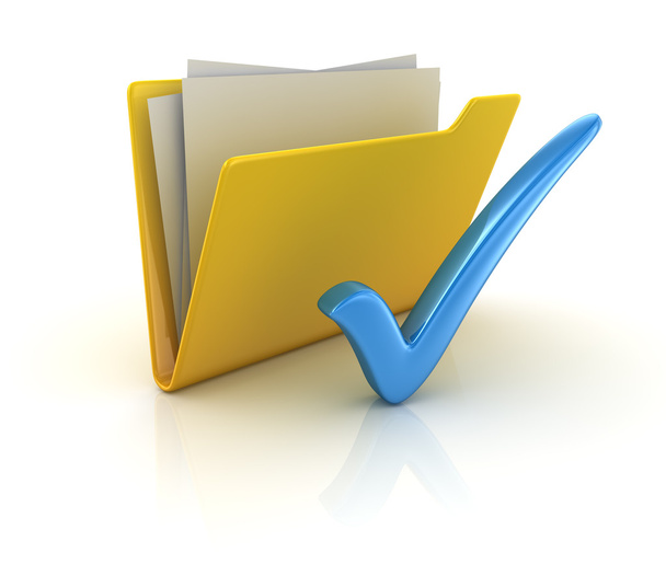 κίτρινο φάκελο ψηφοφορία - Φωτογραφία, εικόνα