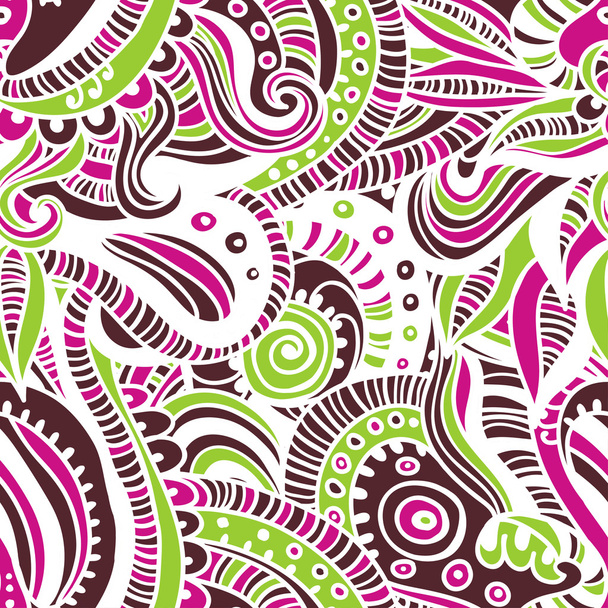 Hand drawn  ethnic seamless pattern - Vector, Image