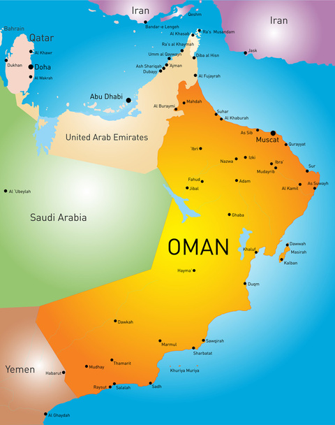 Oman country - Vector, Image