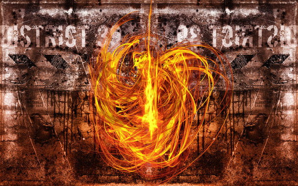Fuego diablo
 - Foto, imagen