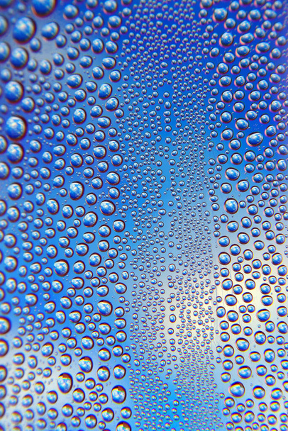 water drops on glass, close-up - Valokuva, kuva