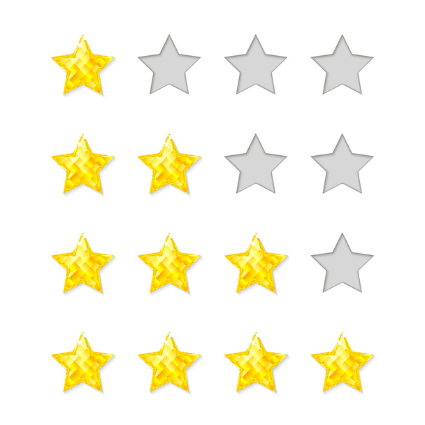 rating sterren - Vector, afbeelding