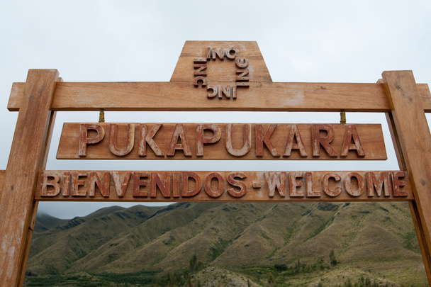 Letrero "Pukapukara
" - Foto, Imagen