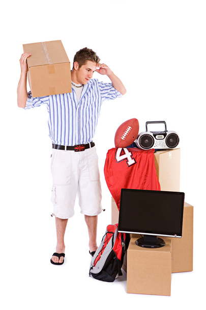 Student: Guy Needs Help Moving Dorm Room Stuff - Fotografie, Obrázek