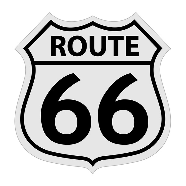Wegweiser Route 66 - Vektor, Bild